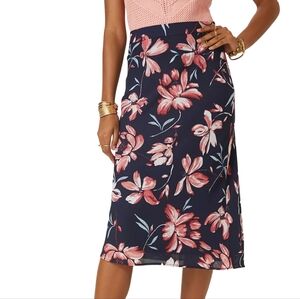 NEW Anthropologie Hutch Floral Midi Skirt Size 12 Romantic Feminine Flowy Chic
